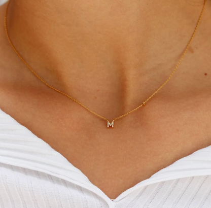 Dainty Elmaso initial Necklace